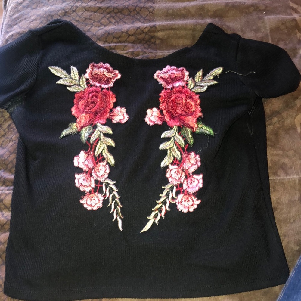 Floral crop top